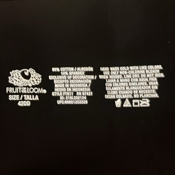 Fruit of the Loom Wireless Cotton Tshirt Bra Comfort no dig Style FT811 - Picture 5 of 5